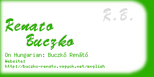 renato buczko business card